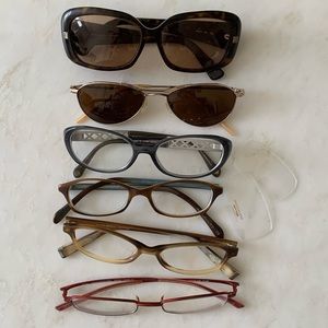 Sunglasses + Glasses Bundle Oliver Peoples, Chanel, Fendi